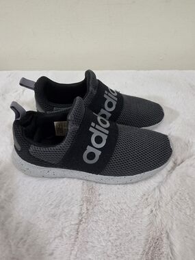 Adidas Kids' Slip-On Mesh Sneakers in Black and Gray
